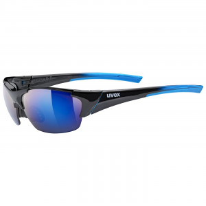 Glasses Uvex blaze III black blue / mirror blue