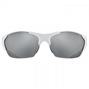 Glasses Uvex blaze III white black / litemirror silver