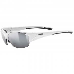 Glasses Uvex blaze III white black / litemirror silver