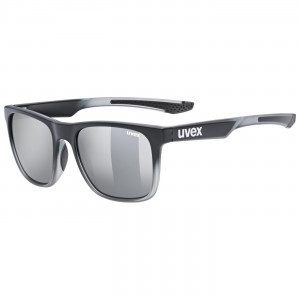 Glasses Uvex lgl 42 black transparent / mirror silver