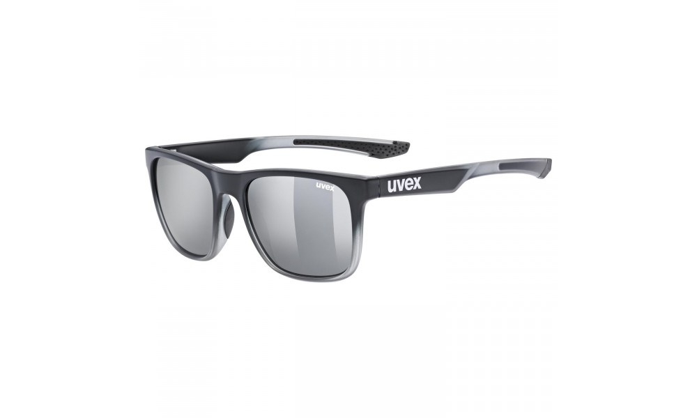 Glasses Uvex lgl 42 black transparent / mirror silver - 5