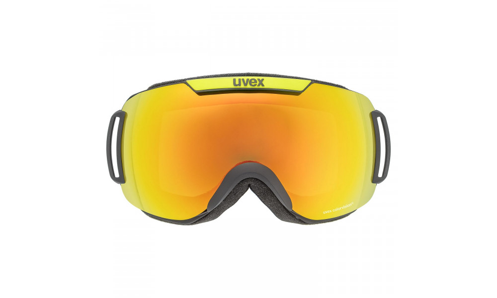 Skiing glasses Uvex downhill 2000 CV black lime SL/orange-green - 2
