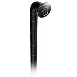 Spoke Mach1 PLUS 2.00mm 18/8 stainless 14G black 292mm