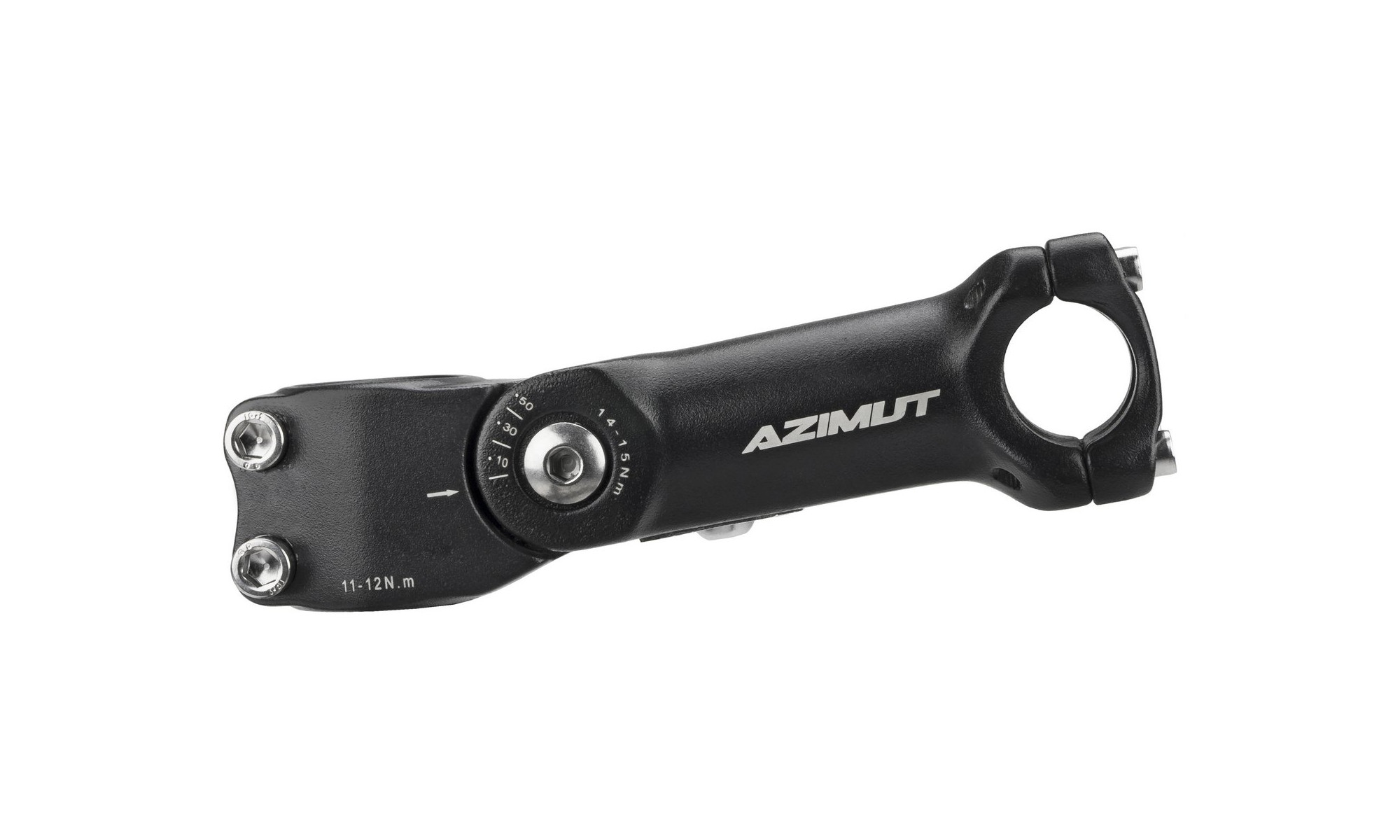 Stem Azimut Ahead adjustable 25.4x28.6mm 125mm black (1013) - 1