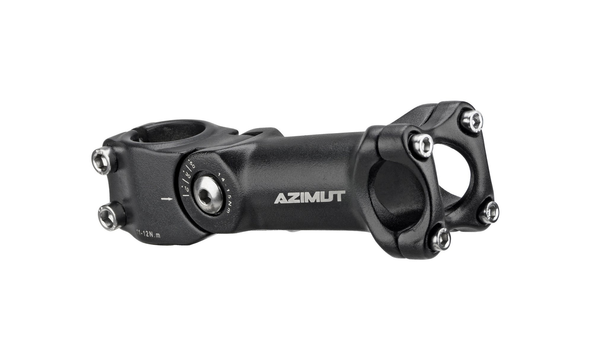 Stem Azimut Ahead adjustable 25.4x28.6mm 125mm black (1013) - 3