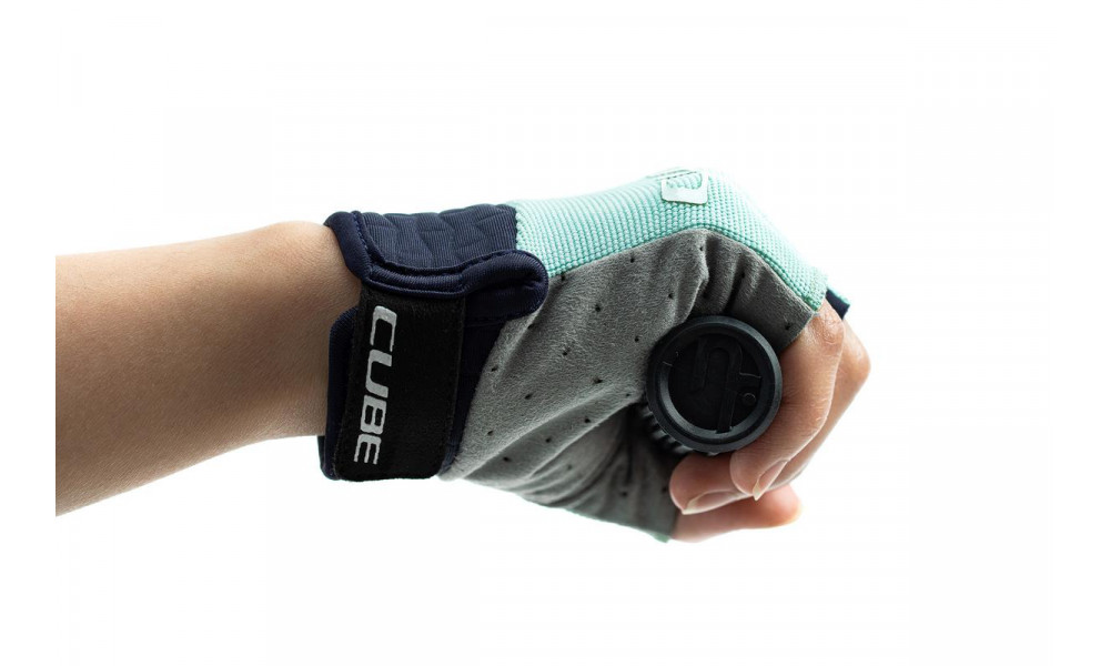 Gloves Cube Performance Junior Short blue'n'mint-XXXS (4) - 3