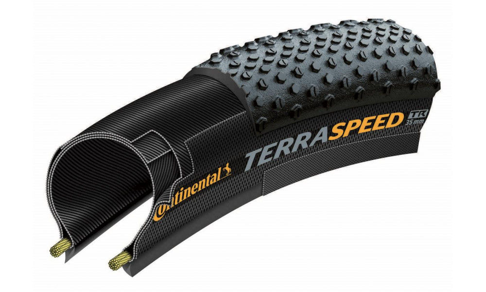 Tire 27.5" Continental Terra Speed PT 35-584 black/cream folding - 1