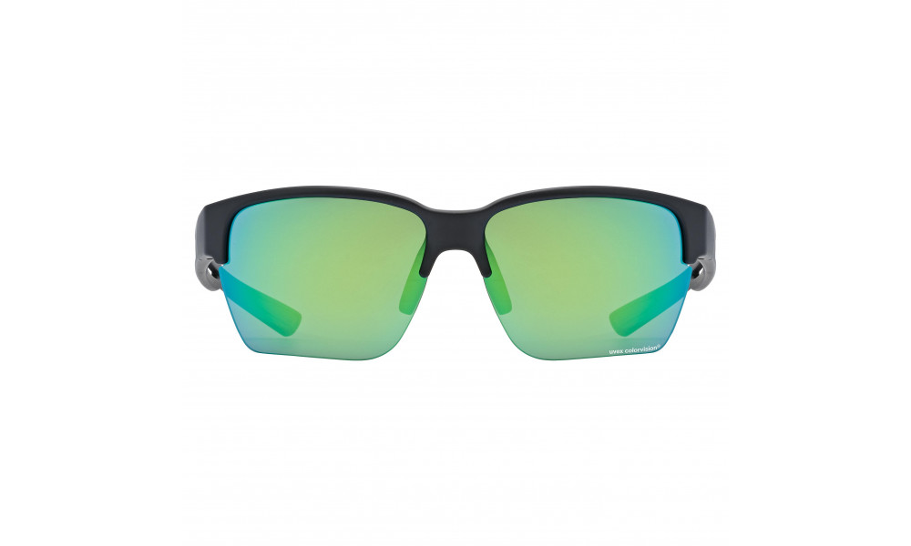 Glasses Uvex Sportstyle 805 CV black mat / green - 3