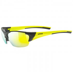 Glasses Uvex Blaze III black mat yellow / mirror yellow