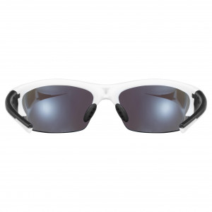 Glasses Uvex Blaze III white black mat / mirror blue