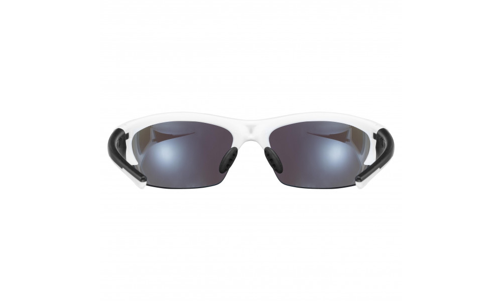 Glasses Uvex Blaze III white black mat / mirror blue - 2