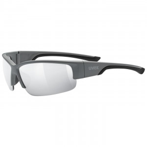 Glasses Uvex Sportstyle 215 grey mat / litemirror silver