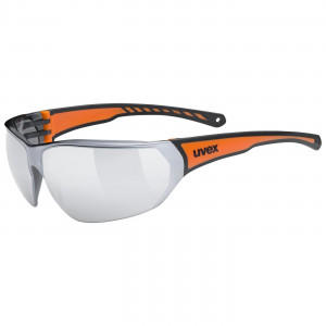 Очки Uvex Sportstyle 204 black orange / mirror silver