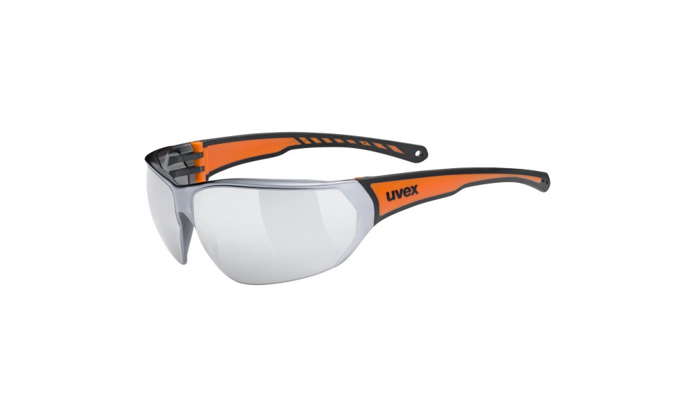 Glasses Uvex Sportstyle 204 black orange / mirror silver - 5