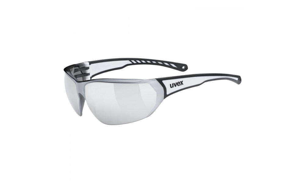 Glasses Uvex Sportstyle 204 black white / mirror silver - 5