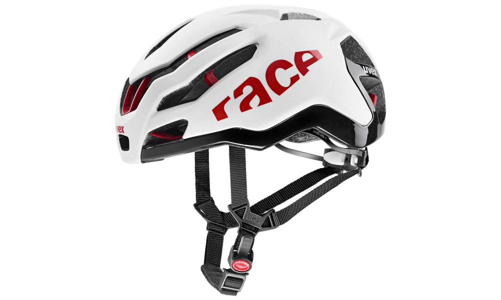 Helmet Uvex Race 9 white-red - 1