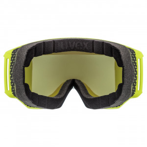 Skiing glasses Uvex athletic CV lime mat SL/blue-green