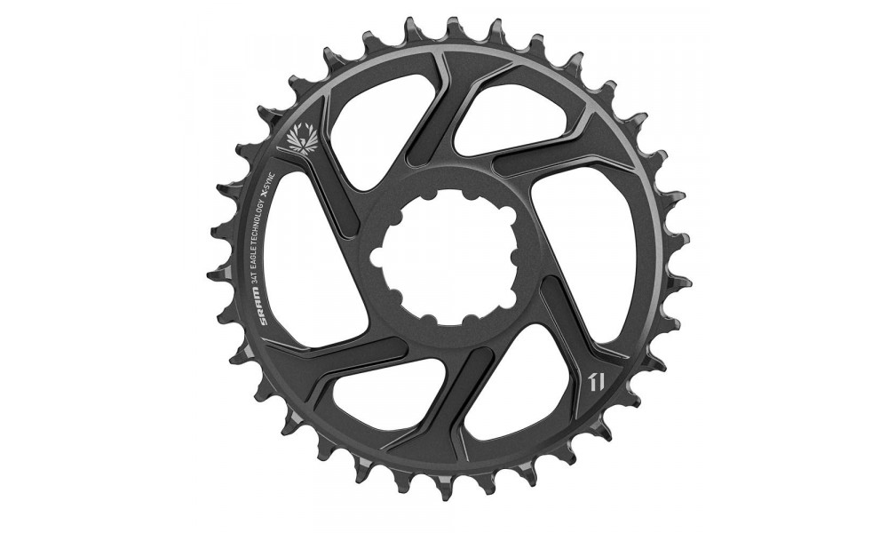 Передняя звезда Sram X-Sync2 Eagle Steel DirectMount offset 6mm 11/12-speed 34T 