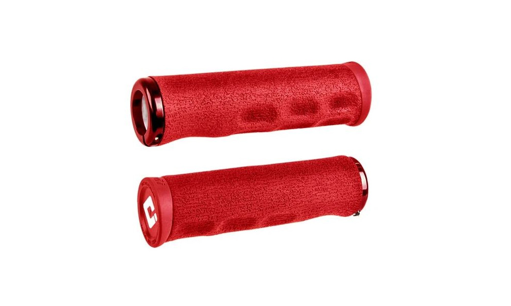 Grips ODI Tinker Juarez Dread Lock Grip Red w/ Red Clamp 