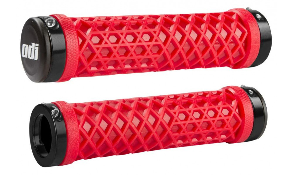 Grips ODI Vans® Lock-On Black w/ Red Clamps 