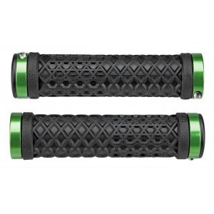 Ручки руля ODI Vans® Lock-On Black w/ Green Clamps