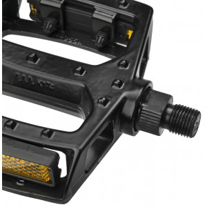 Pedals Azimut BMX Platform Alu 1/2" w/bearings and reflectors black