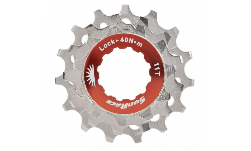 Комплект задних звездочек SunRace SPCS11 11-13-15T 11-speed with lockring metallic - 1