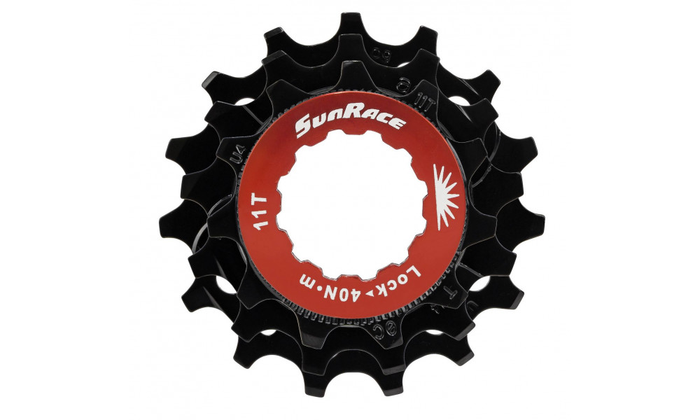 Комплект задних звездочек SunRace SPCS10 11-13-15T 10-speed with lockring black - 2