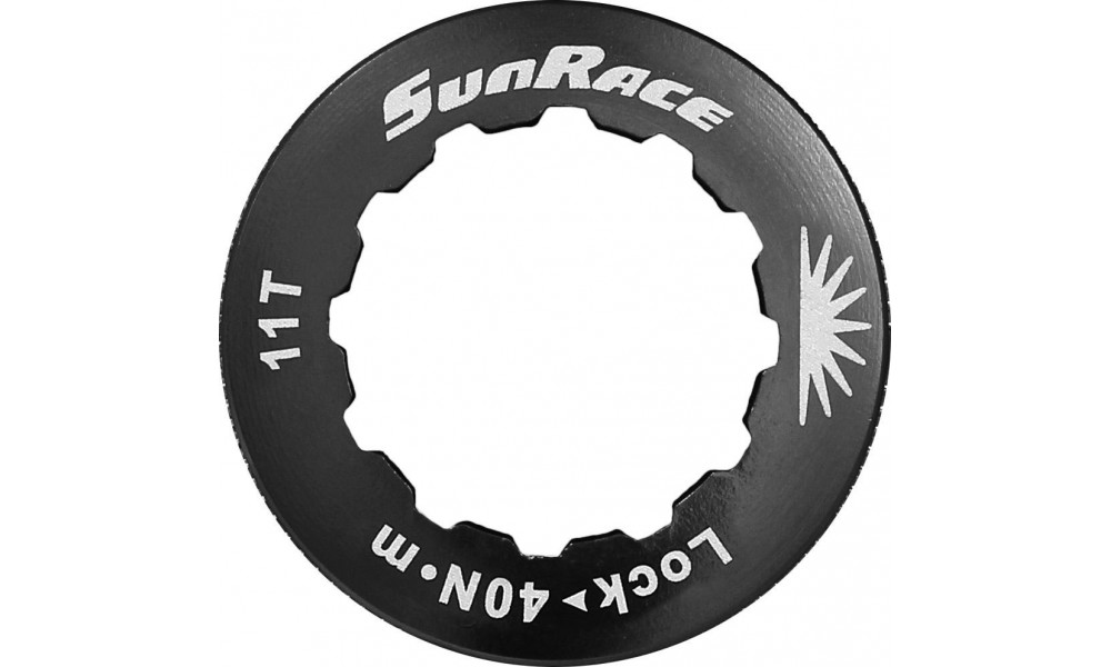 Стопорное кольцо SunRace SP711 11T black 