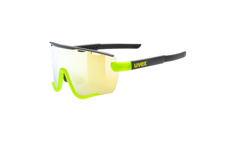 Glasses Uvex Sportstyle 236 Set black lime mat / mirror yellow - 5