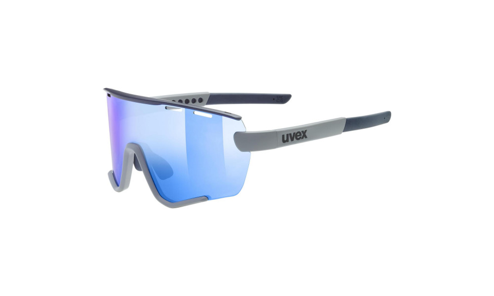 Glasses Uvex Sportstyle 236 Set rhino-deep space mat / mirror blue - 5