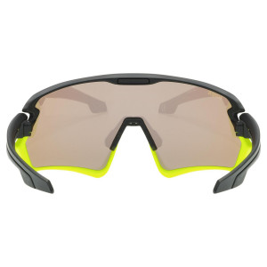 Glasses Uvex Sportstyle 231 black-lime mat / mirror yellow