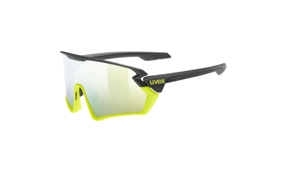 Очки Uvex Sportstyle 231 black-lime mat / mirror yellow - 5