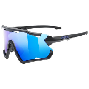 Glasses Uvex Sportstyle 228 black mat / mirror blue