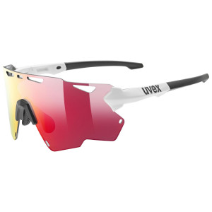 Glasses Uvex Sportstyle 228 white black / mirror red