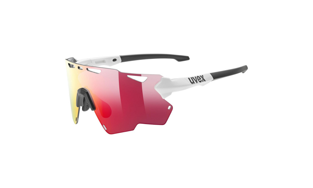 Glasses Uvex Sportstyle 228 white black / mirror red - 2