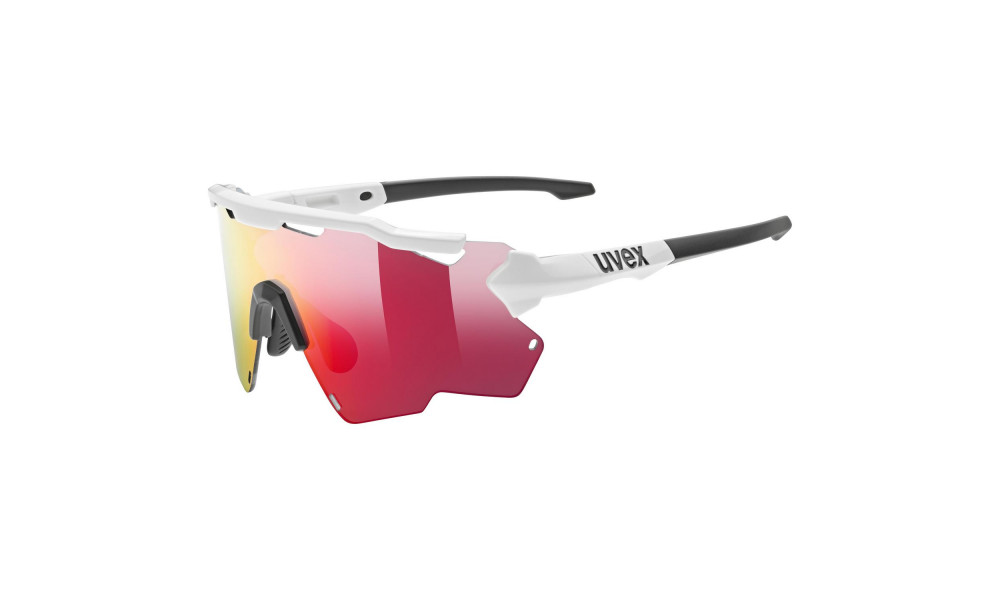 Glasses Uvex Sportstyle 228 white black / mirror red - 3