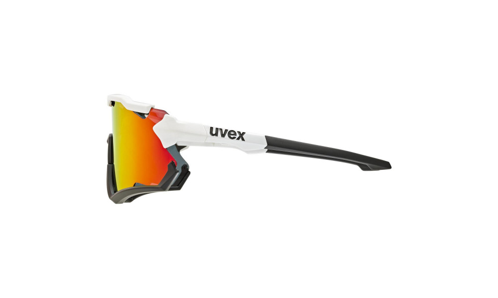 Glasses Uvex Sportstyle 228 white black / mirror red - 6