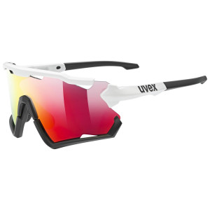 Glasses Uvex Sportstyle 228 white black / mirror red