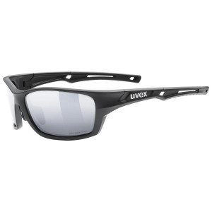 Glasses Uvex Sportstyle 232 P black mat / mirror silver