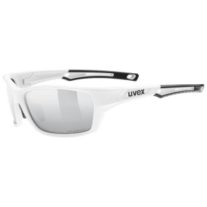 Glasses Uvex Sportstyle 232 P white mat / mirror silver