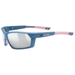 Glasses Uvex Sportstyle 225 blue mat-rose / litemirror silver
