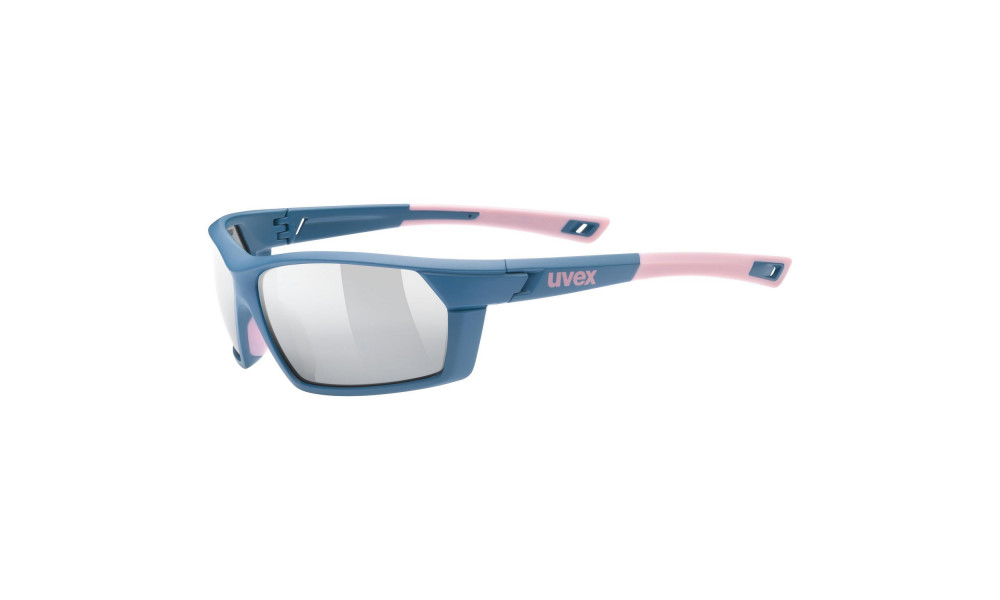 Glasses Uvex Sportstyle 225 blue mat-rose / litemirror silver - 5