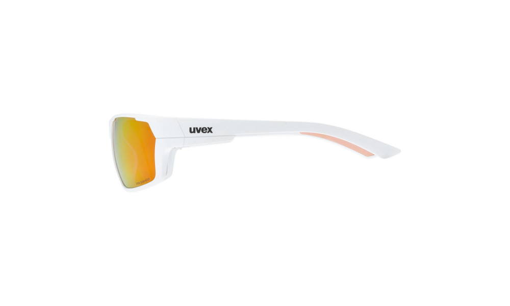 Glasses Uvex Sportstyle 233 P white mat / mirror red - 3