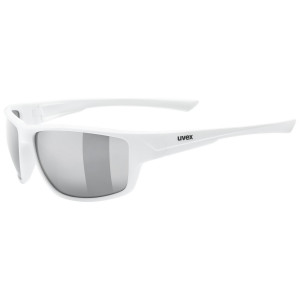 Glasses Uvex Sportstyle 230 white mat / litemirror silver