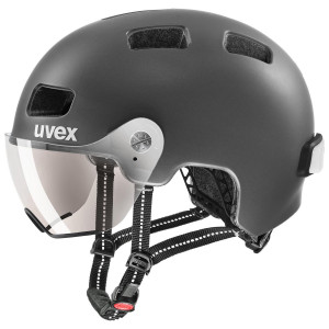 Helmet Uvex Rush visor black-silver mat-55-58CM