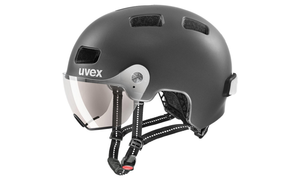 Helmet Uvex Rush visor black-silver mat - 8