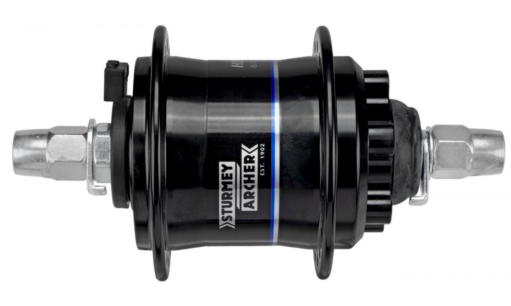 Передняя втулка dynamo Sturmey-Archer HDS22 Disc 6-bolt Alu 6V/2.4W black - 2