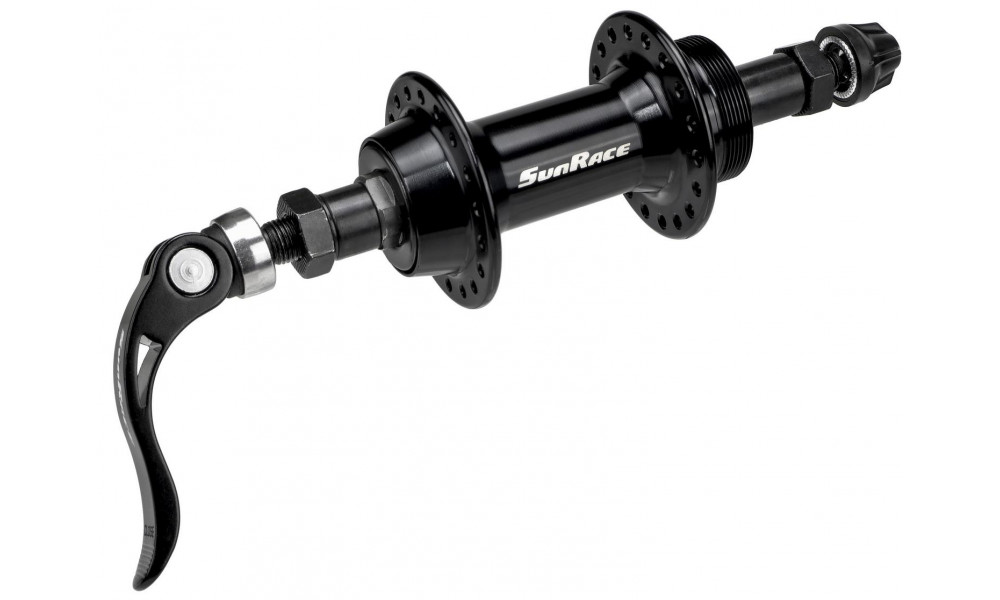 Rear hub SunRace HBM45 QR Alu 7-speed 36H black - 1