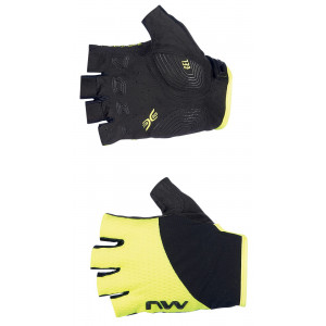 Gloves Northwave Fast Short yellow fluo-black